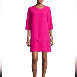 🔥CLOSING SALE NEW KATE SPADE Pink Demi Scallop Shift DRESS Lined SZ 2